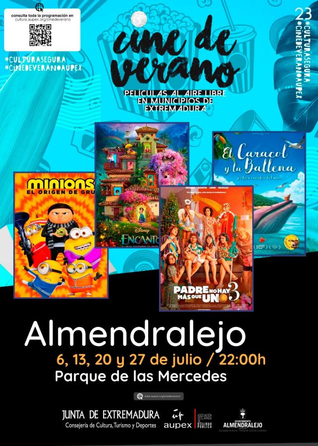 El parque de Las Mercedes acogerá todos los jueves de julio el cine de verano con películas para toda la familia