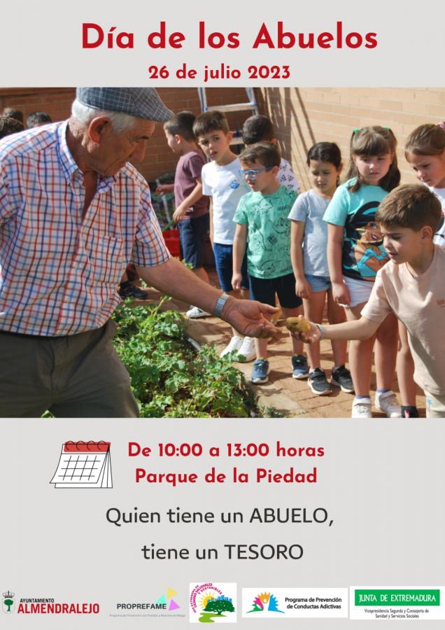 Invitan a los mayores a participar con sus nietos en el día del abuelo