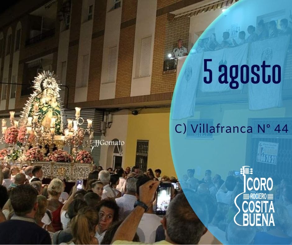 El Coro  Cosita Buena le cantará a la virgen de la Piedad en su procesión de bajada en la calle Villafranca