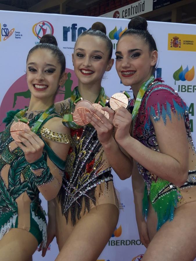 Bronce para el club gimnástico Almendralejo en la primera fase de la liga Iberdrola