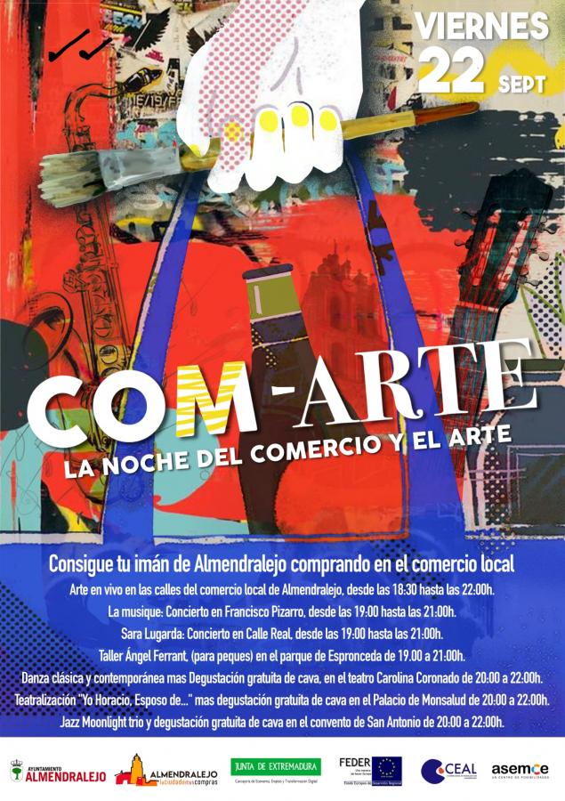Este viernes se celebra una jornada que aúna comercio y arte en Almendralejo