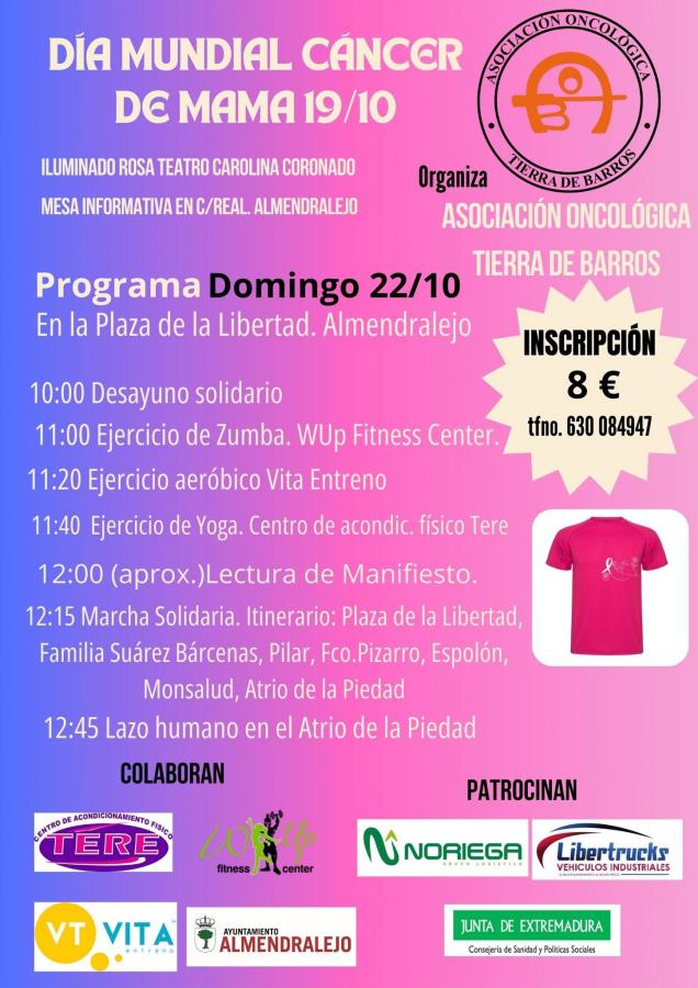 La Oncológica programa ejercicio físico, una marcha y un lazo humano este domingo