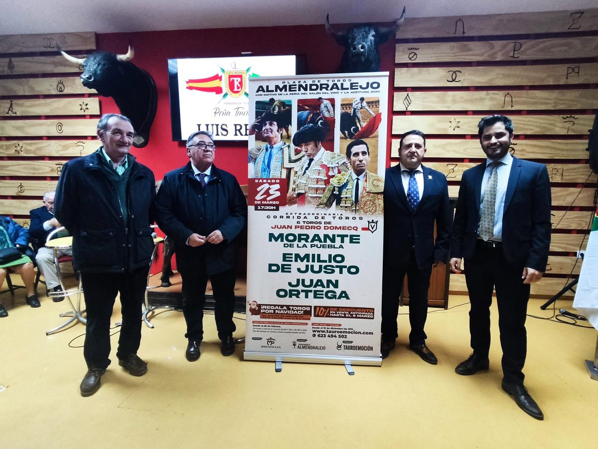 Morante, Emilio de Justo y Juan Ortega torearán en el festejo de Iberovinac