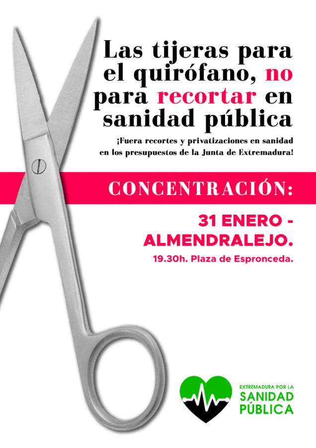 Convocada una manifestación en Almendralejo ante “el recorte de la Junta” en sanidad