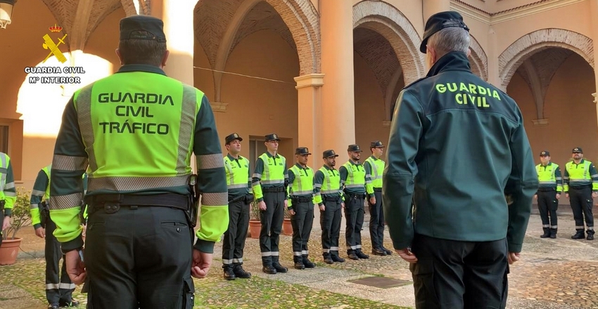 La Guardia Civil incorpora a la plantilla del Sector de Tráfico de Extremadura, 16 nuevos agentes en formación