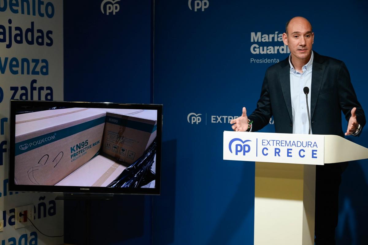 El Partido Popular pide explicaciones al PSOE sobre las mascarillas encontradas en Almendralejo 