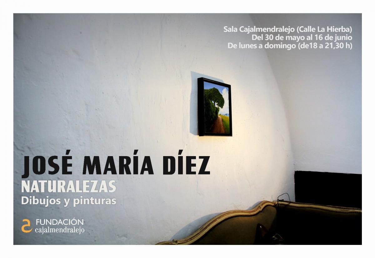 José María Díez expone más de una cincuentena de obras en Cajalmendralejo