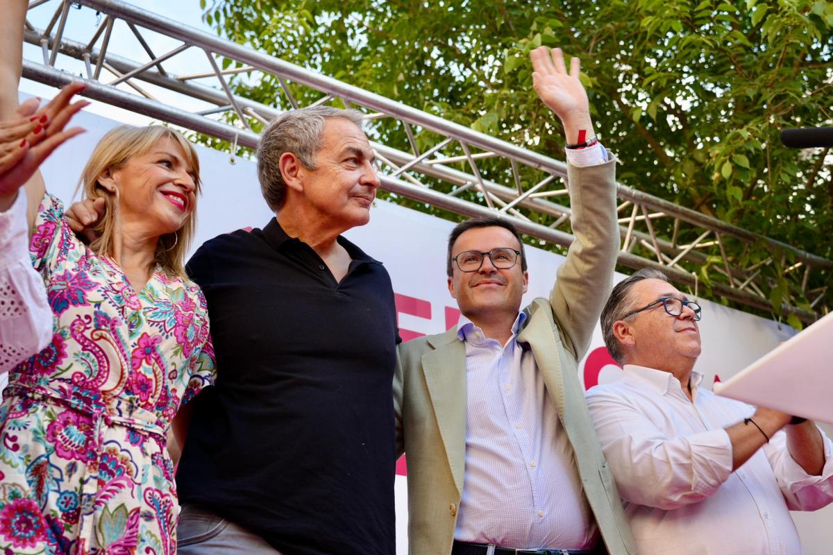 Destacan las políticas de Zapatero durante el mitin que trajo al expresidente a la ciudad