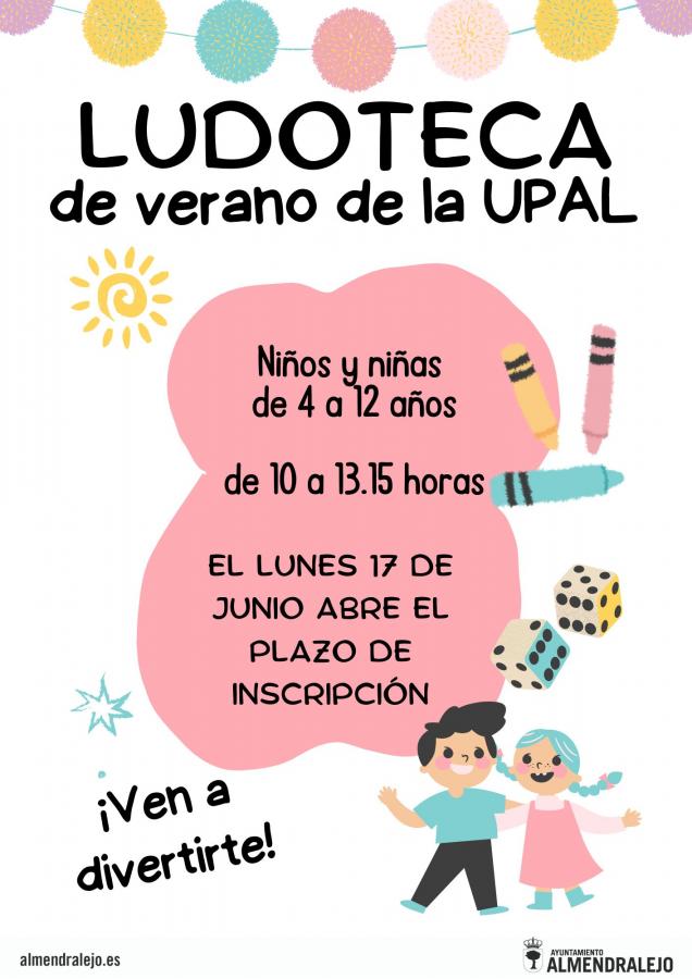 La ludoteca de verano abrirá el plazo de inscripciones el próximo lunes