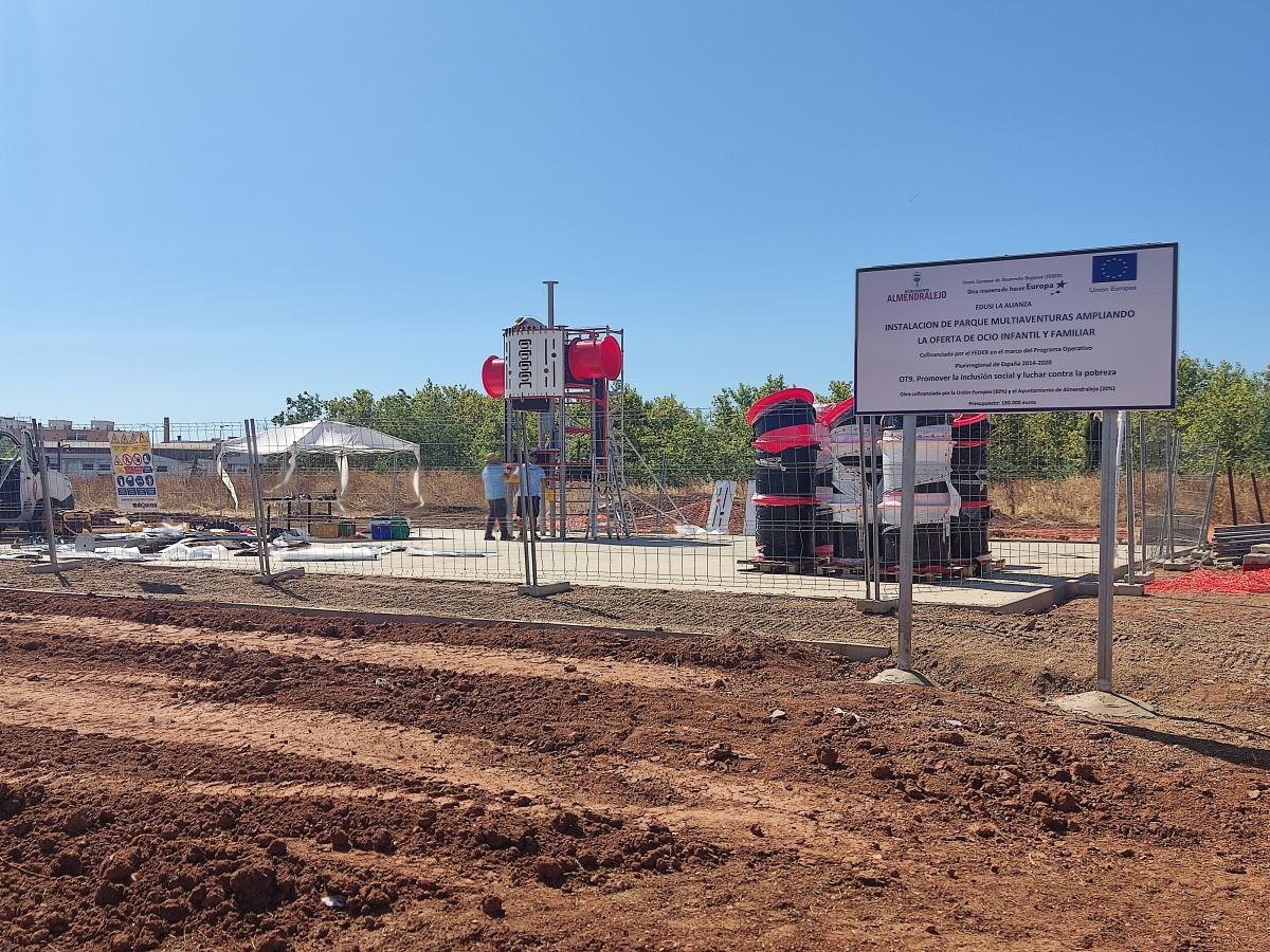 Comienzan las obras del parque multiaventuras junto al recinto ferial