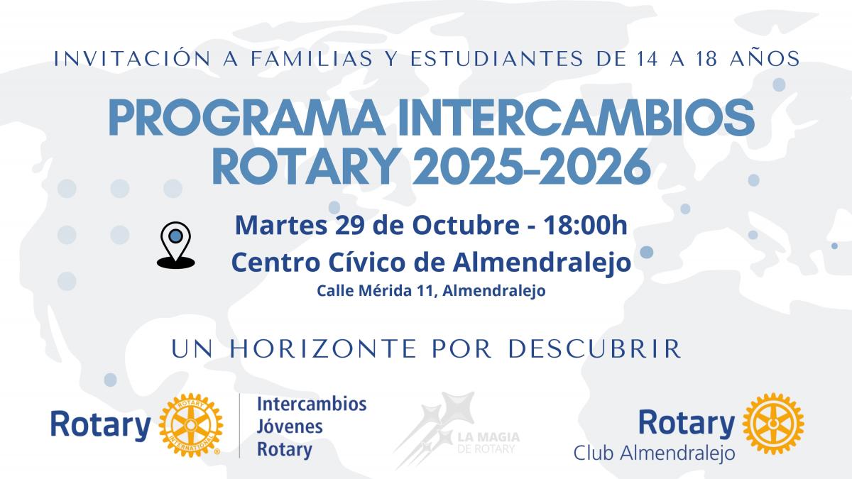 Rotary abre la convocatoria del programa de intercambio para estudiantes