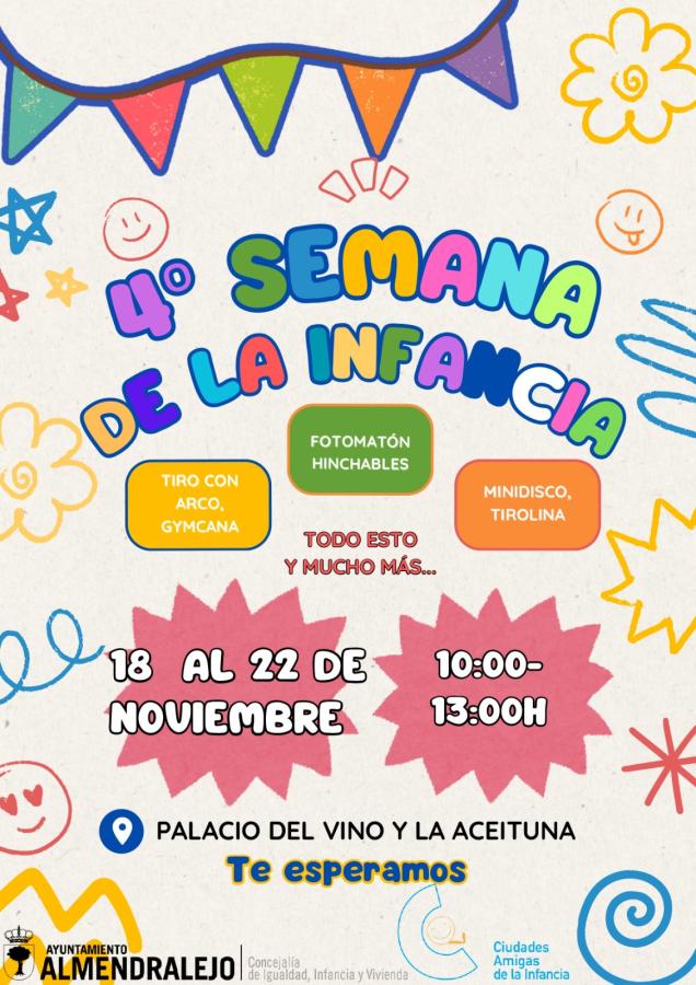 Todos los centros educativos participarán en las actividades de la semana de la infancia