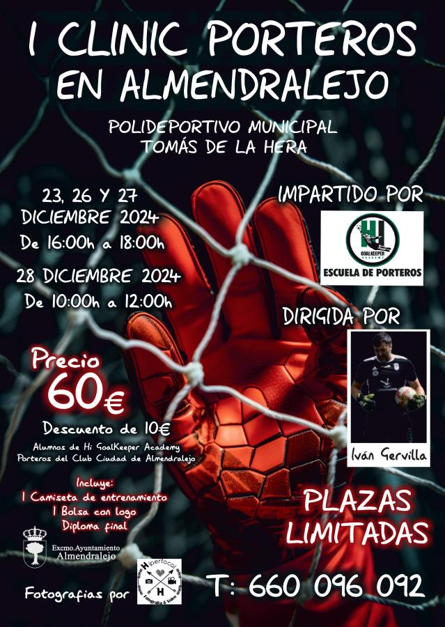 Hi Goalkeeper organiza un clinic de porteros en el polideportivo municipal