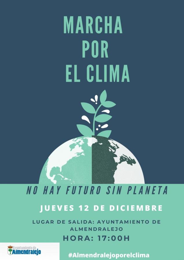 El Ayuntamiento organiza una marcha por el clima este jueves 12 de diciembre con inicio desde el Palacio de Monsalud