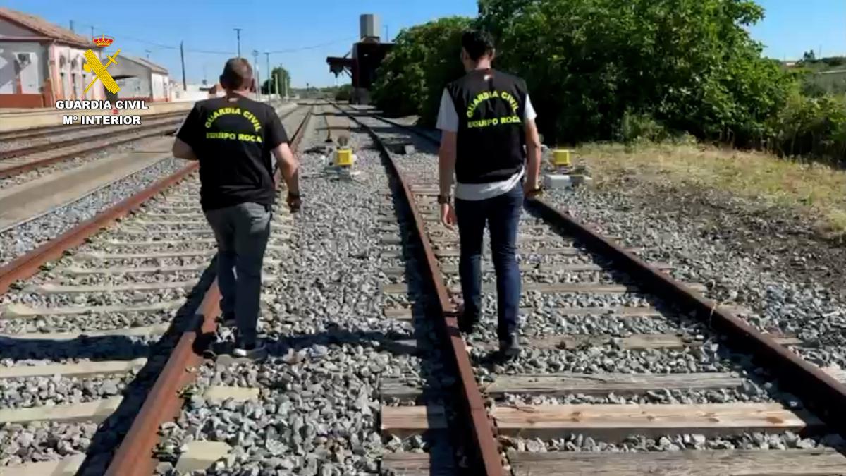 Operación de la Guardia Civil contra el robo de cable de cobre en vías férreas