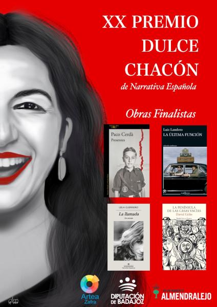 Cuatro obras finalistas optan al XX Premio Dulce Chacón de Narrativa Española