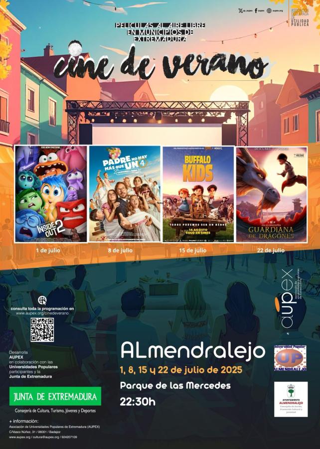 El cine de verano vuelve al parque de Las Mercedes en julio 