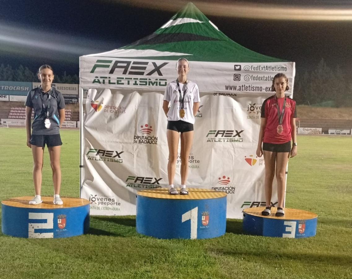 Buen papel del Club Atletismo en el Campeonato de Extremadura 