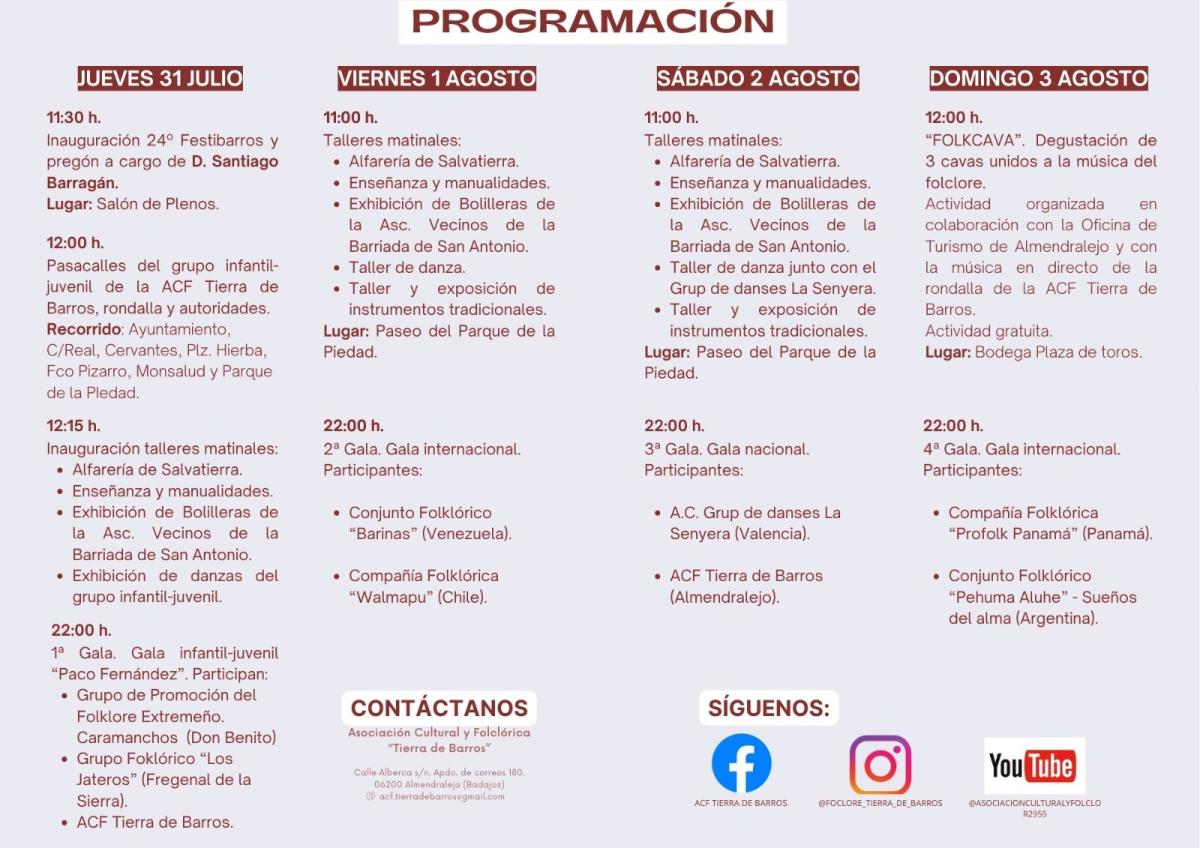El cartel de Festibarros 2025 es un diseño de Enrique Hernández miembro del grupo 