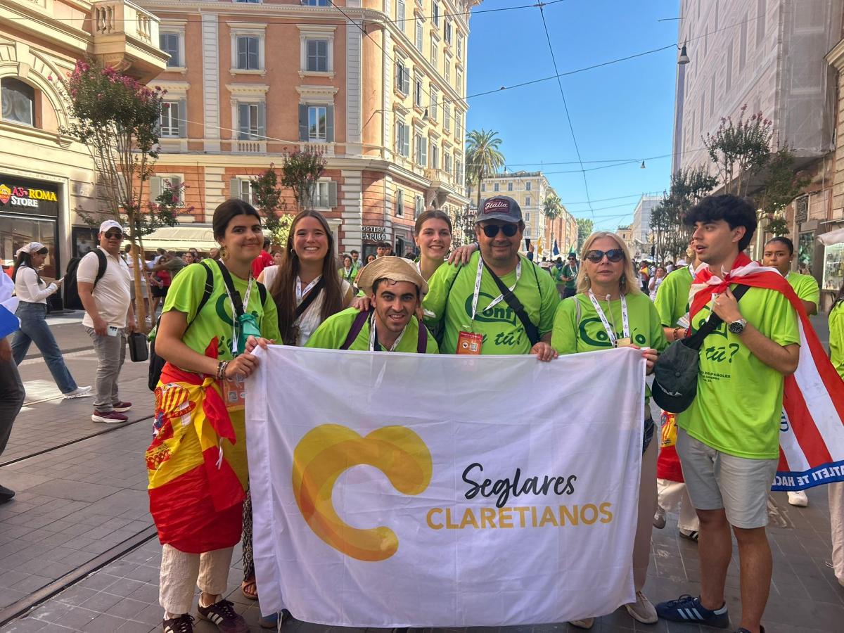 Un grupo de Almendralejo participa en el Jubileo de los Jóvenes en Roma