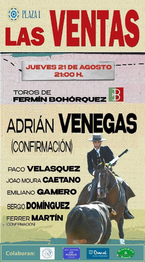 Las Ventas acogerá este jueves la confirmación de la alternativa de Adrián Venegas