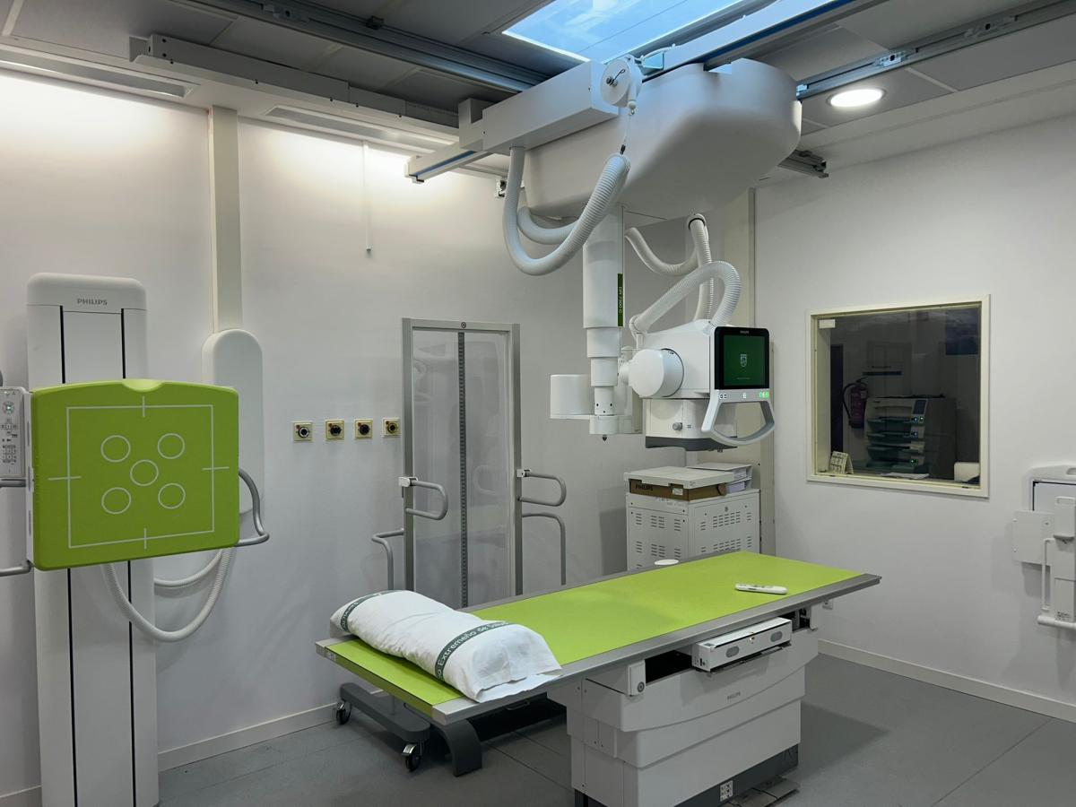 Una nueva sala de radiología digital sustituye a los equipos anteriores en el hospital