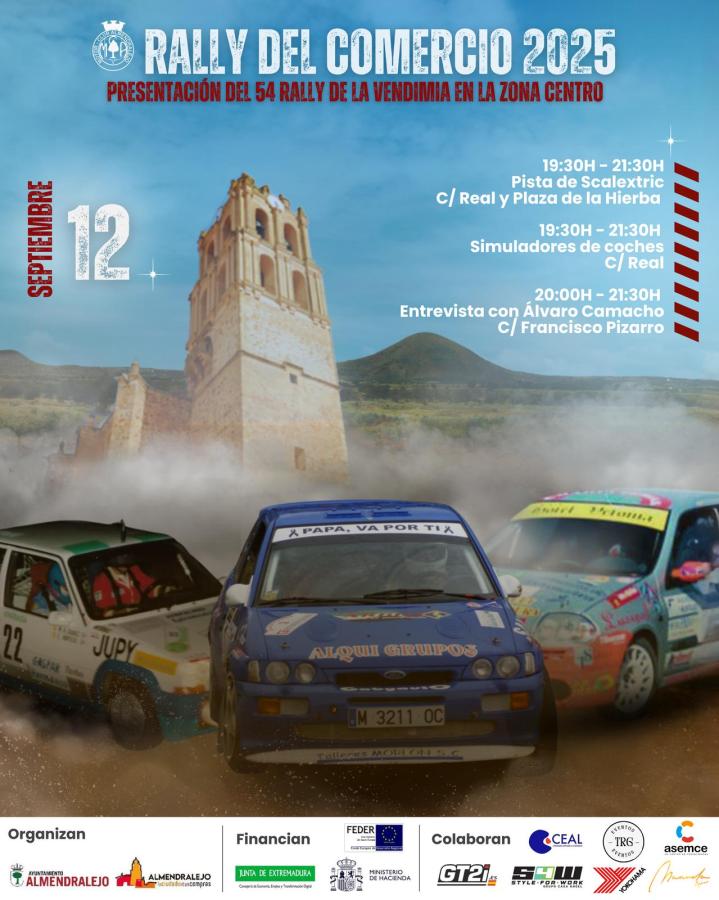Gregorio Parra y Pepe Barragán serán premiados en el ‘Rallye del Comercio’