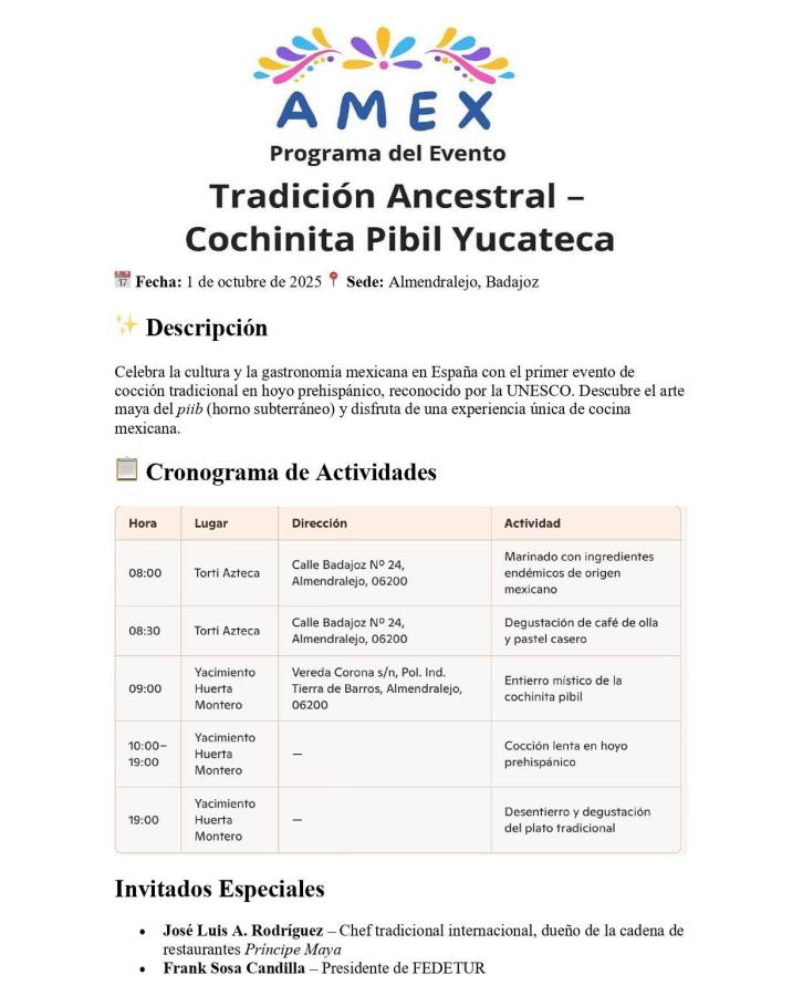 Una asociación de mexicanos organiza una actividad este miércoles en Huerta Montero