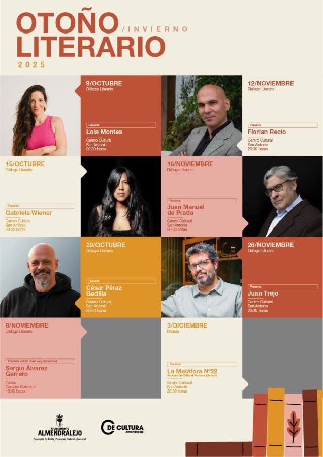 El ‘Otoño literario’ comienza esta semana con la escritora Lola Montes