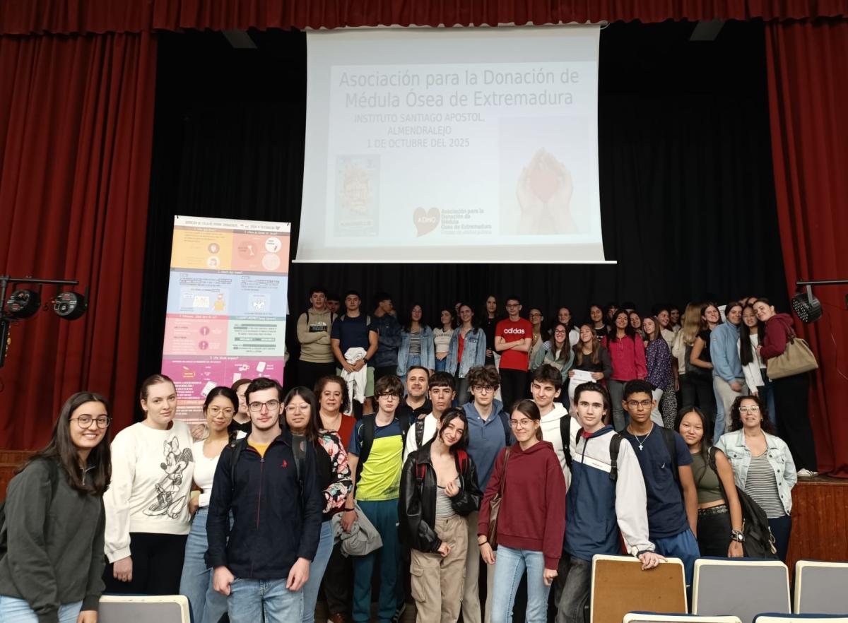 ADMO imparte charlas para concienciar a los jóvenes sobre la donación de médula ósea