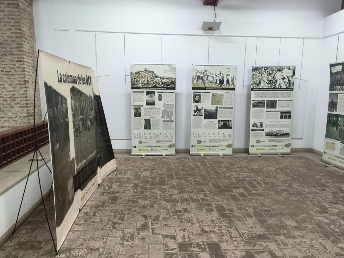 Inaugurada la exposición ‘La columna de los ocho mil’ en el centro cultural San Antonio
