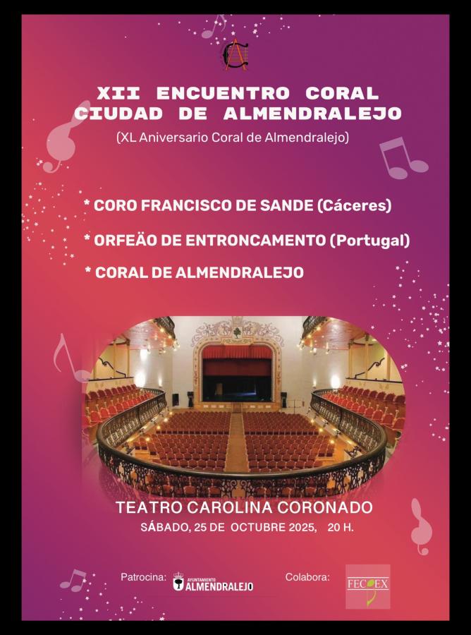 La Coral de Almendralejo celebra un encuentro con diversas formaciones