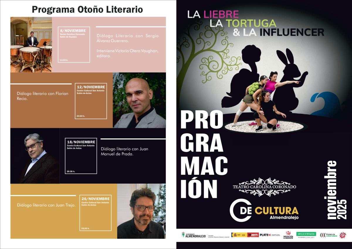 La programación cultural incluye galas, el Otoño literario y el concierto de Santa Cecilia