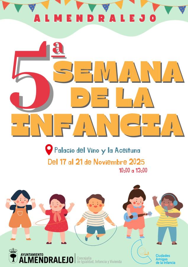 Escolares de los centros educativos celebrarán la Semana de la Infancia