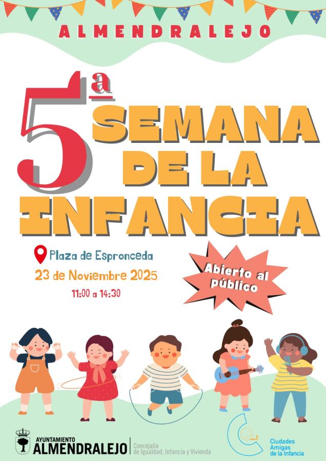 Escolares de los centros educativos celebrarán la Semana de la Infancia