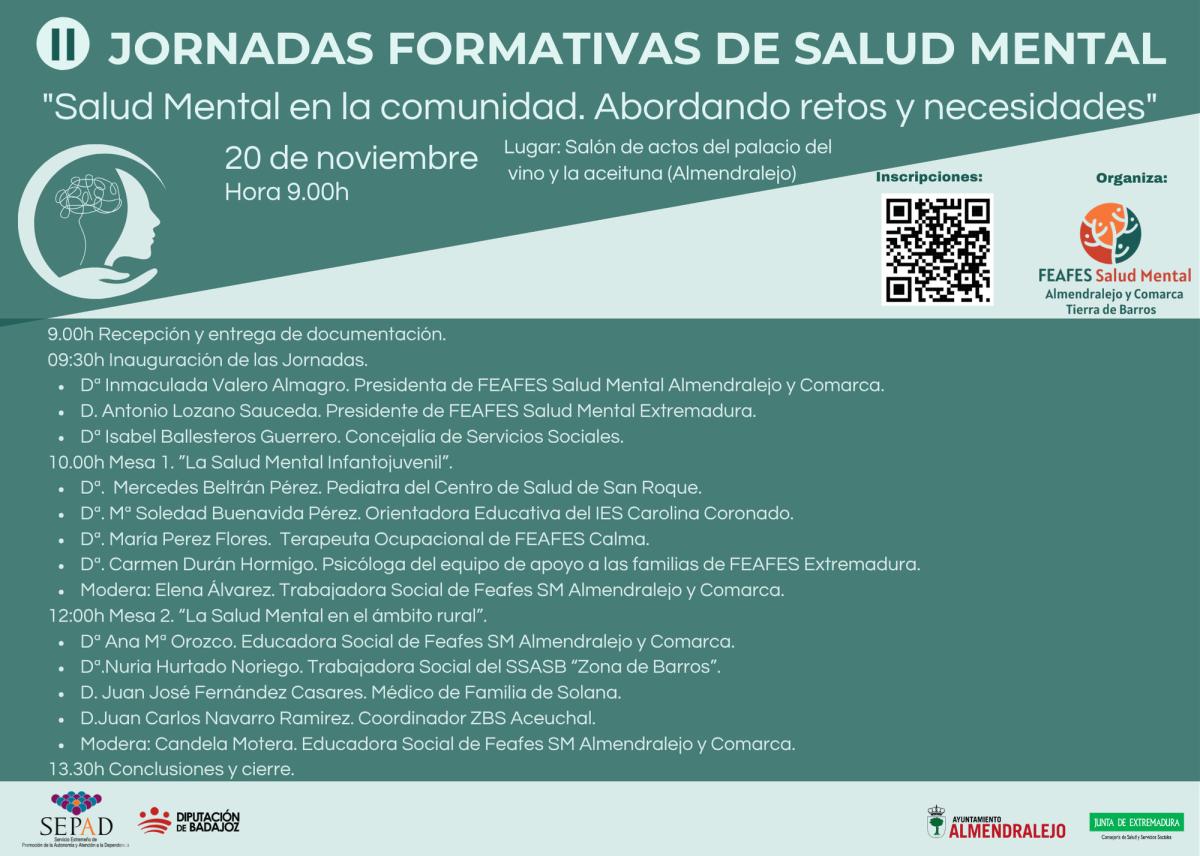 Feafes Salud Mental organiza este jueves unas jornadas formativas