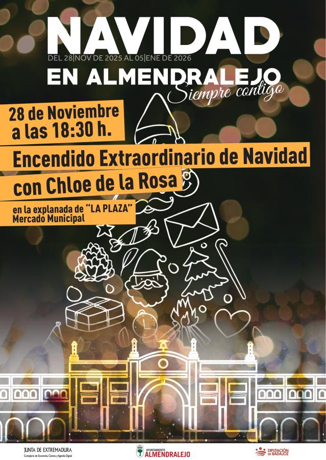 La cantante Chloe de la Rosa encenderá el alumbrado extraordinario de Navidad