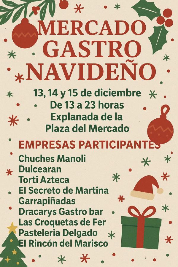 Este viernes abre un mercado gastro-navideño durante todo el fin de semana