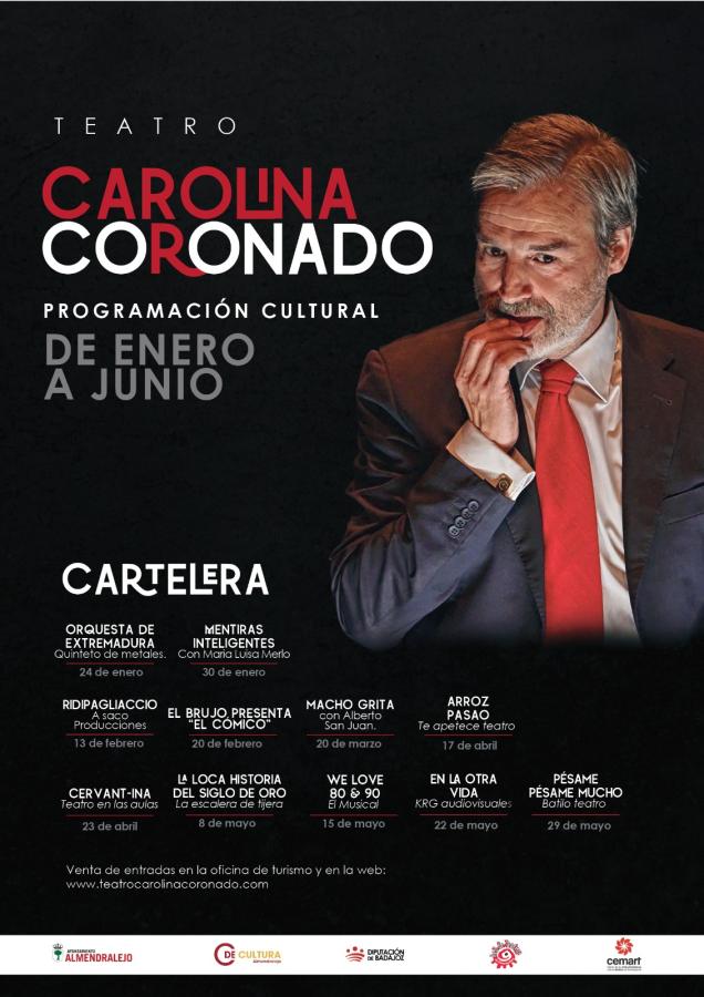 El Teatro Carolina Coronado presenta su programación cultural con un bono de 10 espectáculos