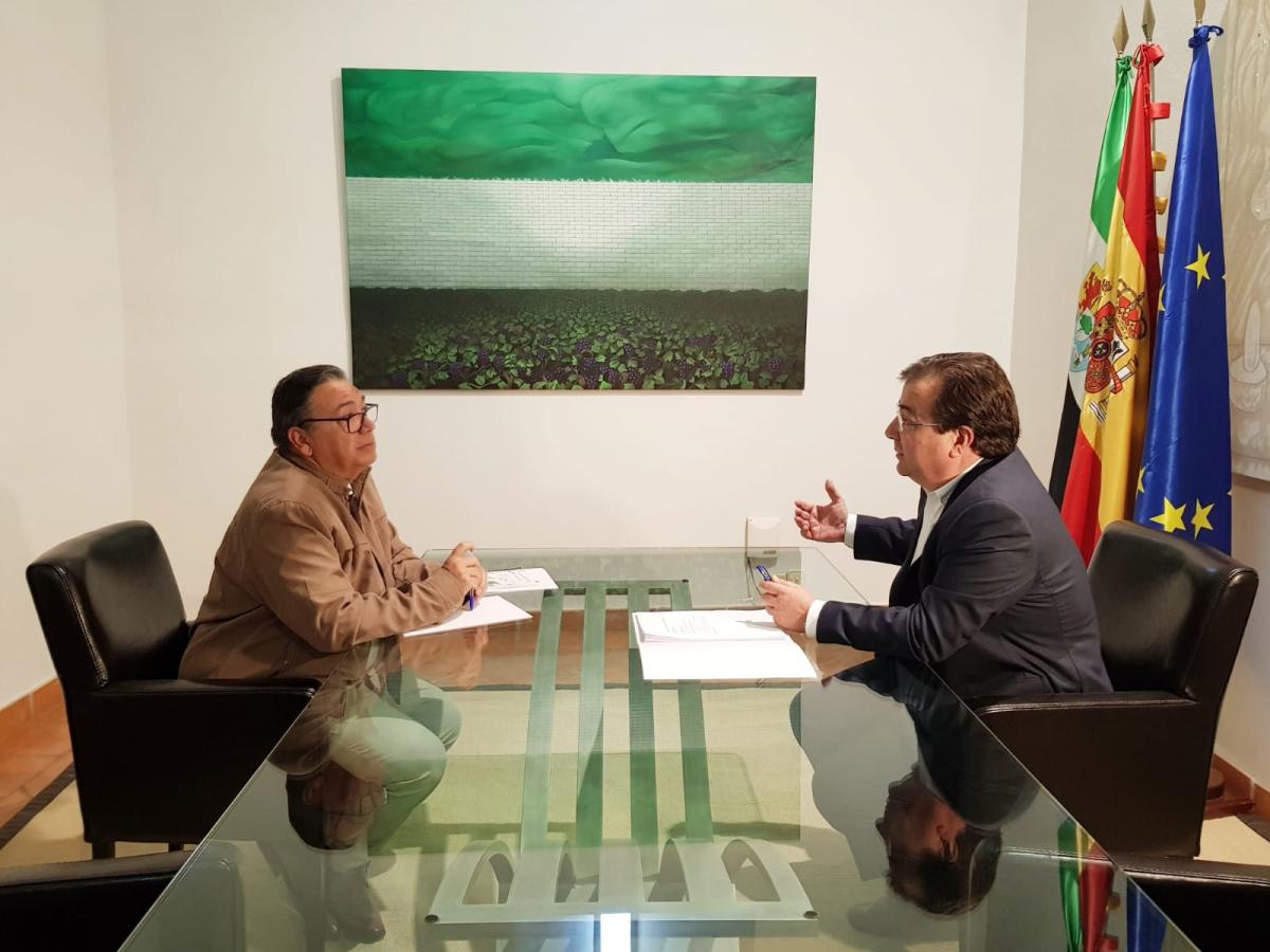 El alcalde plantea a Vara el proyecto estratégico ‘Almendralejo 2030’