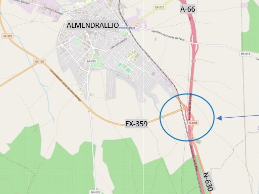 Transportes aprueba por 5,3 millones el proyecto para transformar el semienlace de la A-66