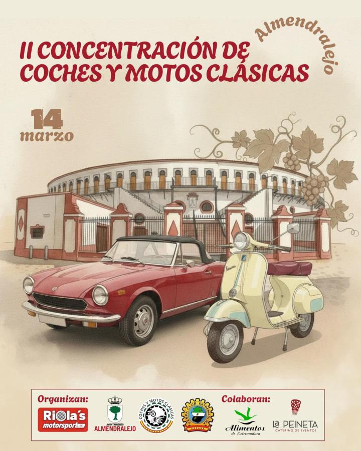 La concentración de coches y motos clásicas se traslada al Palacio del Vino