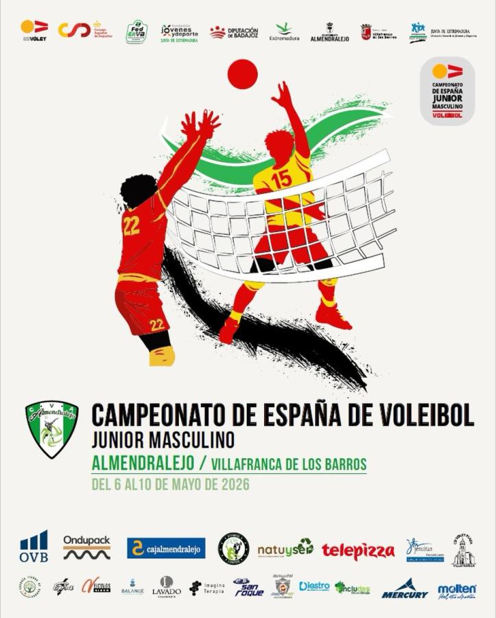 El campeonato de España junior de voleibol será del 6 al 10 de mayo