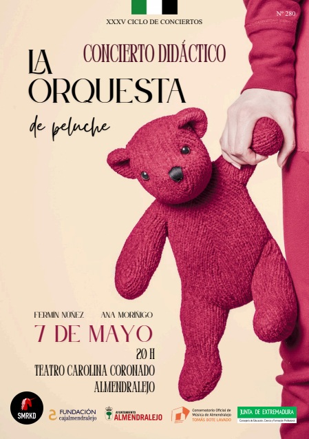 “La orquesta de peluche” llega este jueves al Teatro Carolina Coronado