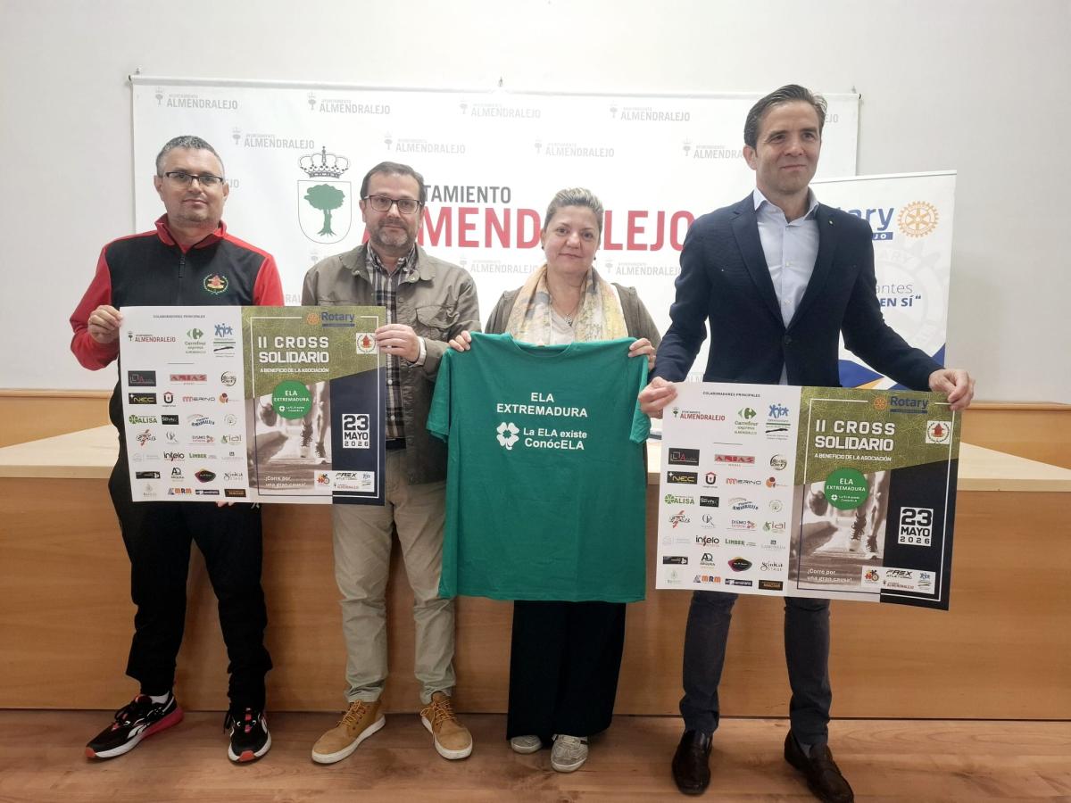 El Club Rotary Almendralejo celebrará el II Cross Solidario a beneficio de ELA Extremadura