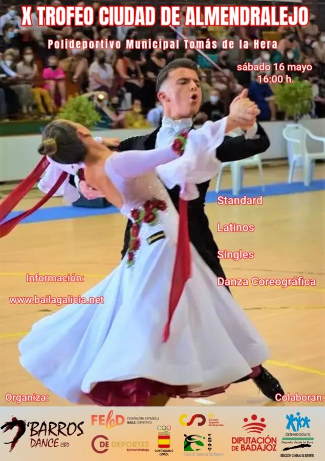 Almendralejo acoge este fin de semana dos grandes campeonatos nacionales de baile deportivo                                                                                                                 