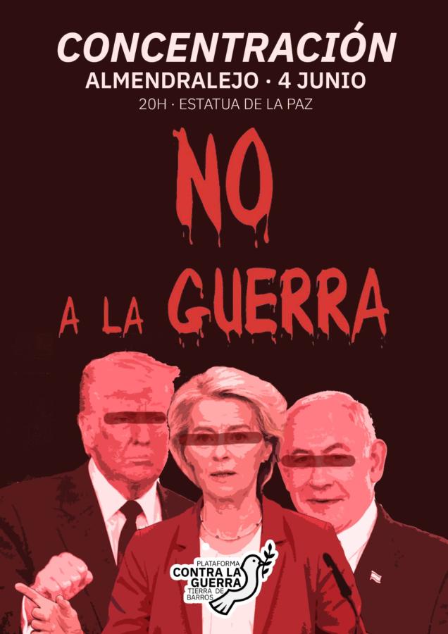 La Plataforma Contra la Guerra organiza una concentración el próximo jueves