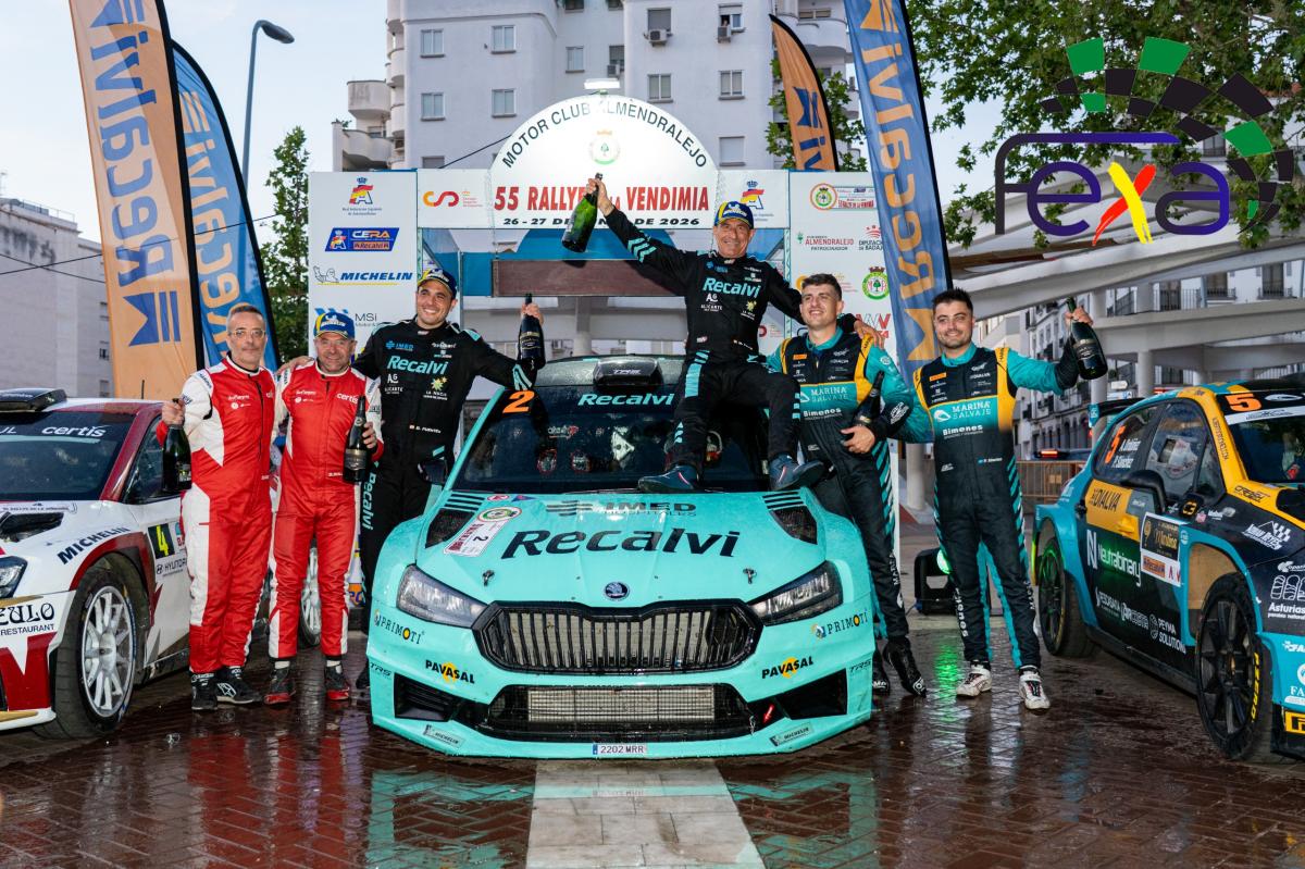 La pareja compuesta por Fuster y Gallardo brillan y obtienen el primer puesto en el Rallye de la Vendimia