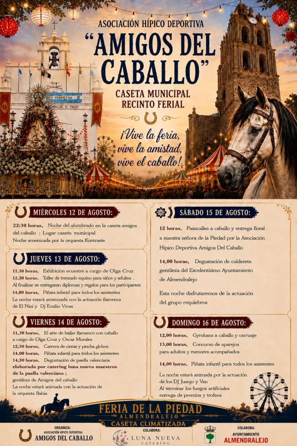 Presentadas las actividades de ‘Amigos del Caballo’ para las fiestas patronales