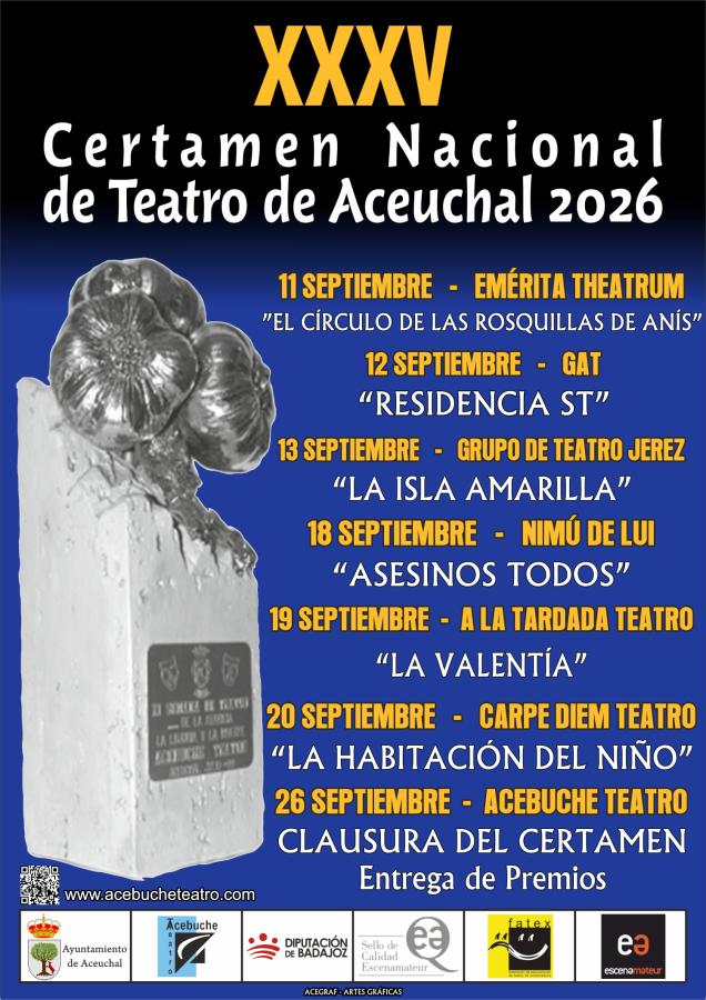 Seis montajes dan forma al certamen nacional de teatro de Aceuchal
